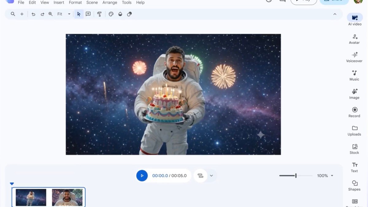 Google Vids sekarang memungkinkan Anda membintangi video AI Anda sendiri