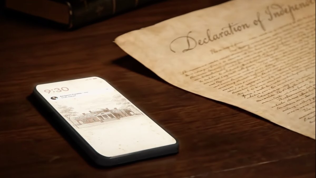 Iklan Google baru membayangkan Deklarasi Kemerdekaan yang ditulis dengan bantuan AI